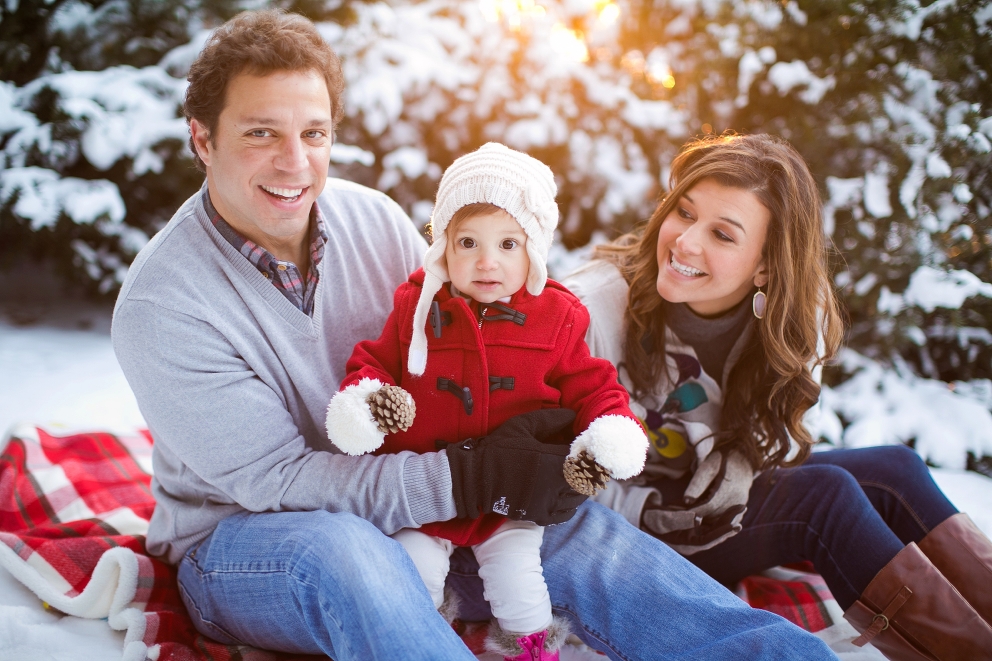 Winter Christmas Pictures in Littleton Colorado