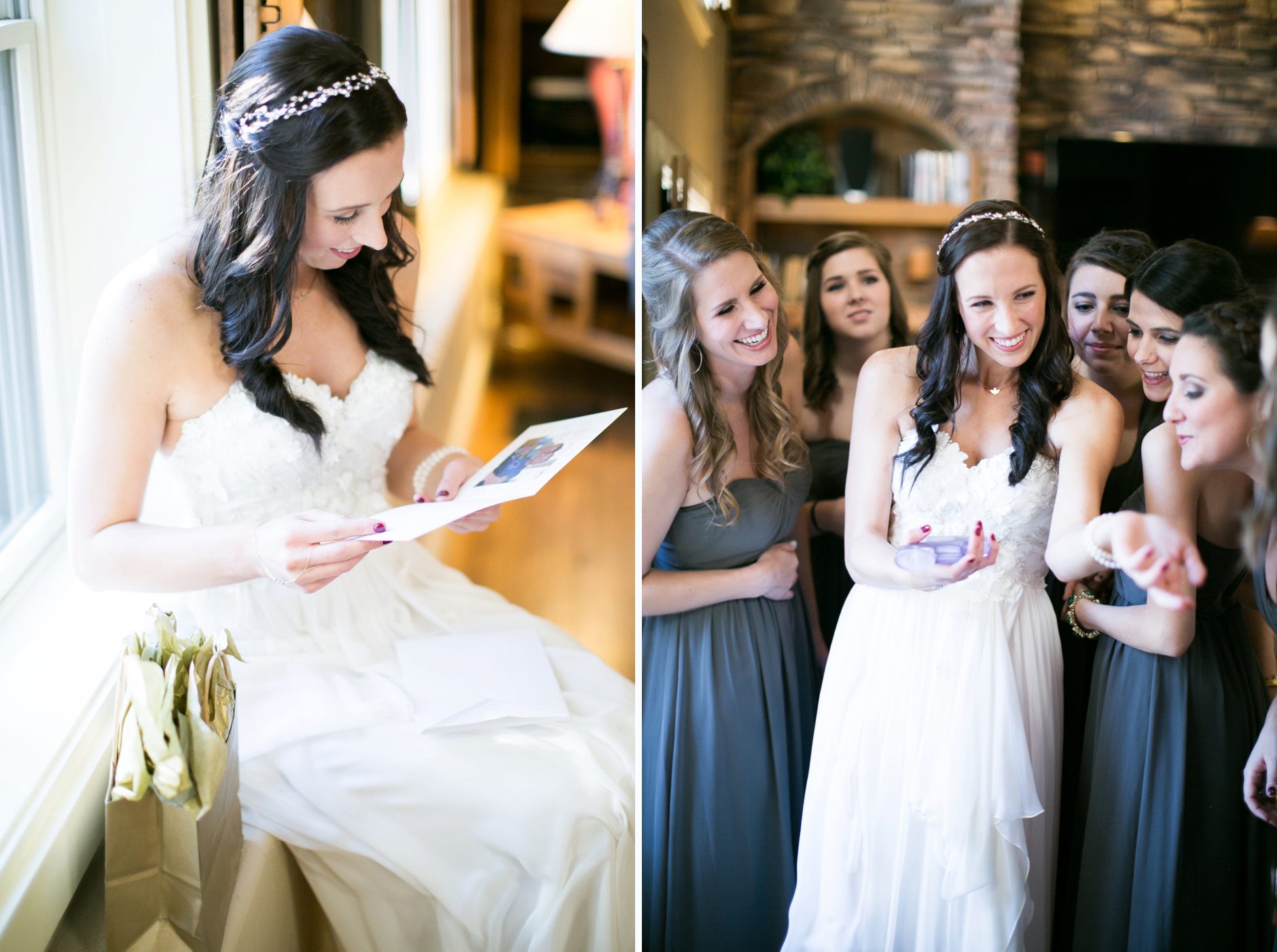 bride getting ready at Spruce Mountain Ranch