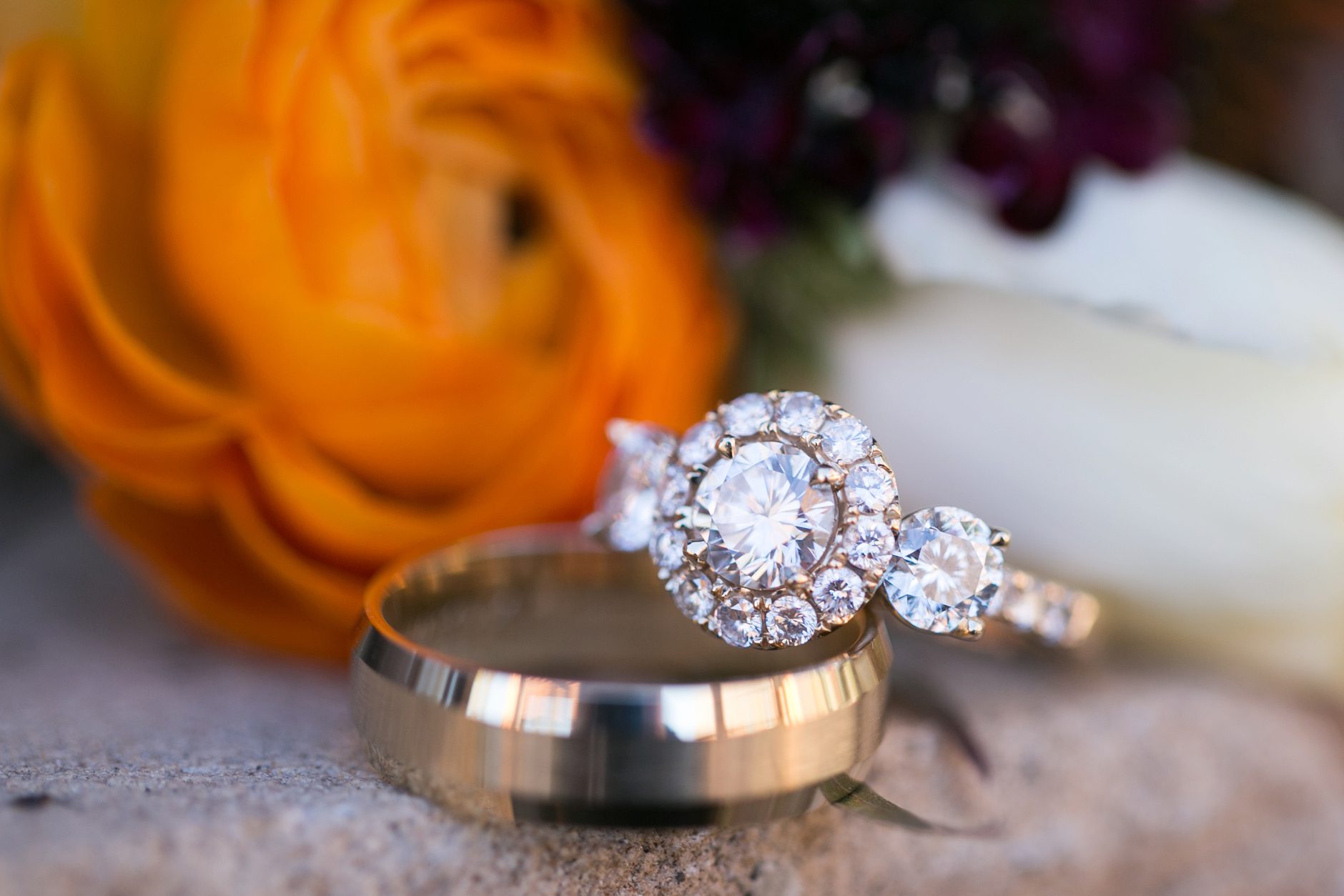 Beautiful Wedding Ring Shots Photographed by Amy Caroline Photography in Colorado 