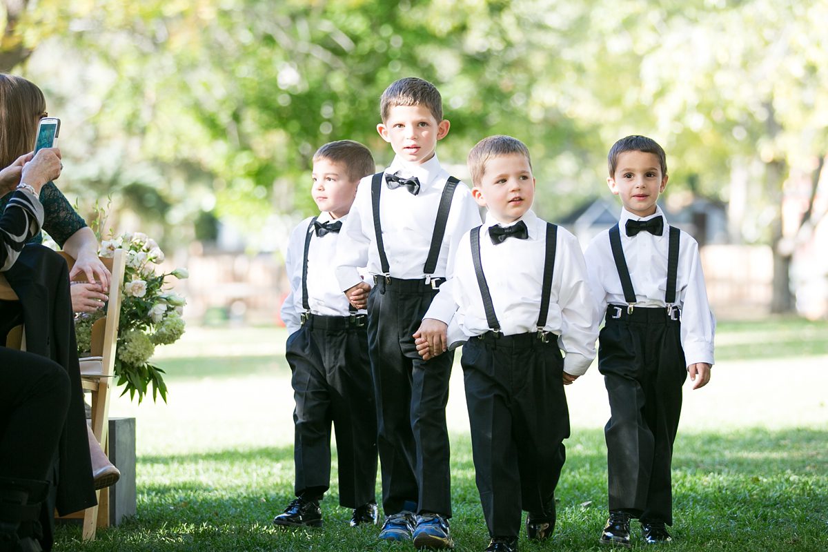 Ring bearers at riverbend lyons farmette, farmette wedding photographers, Amy Caroline Photography