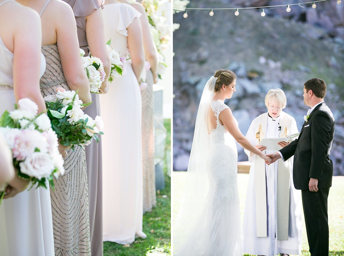 Outdoor Riverbend Lyons Farmette Wedding Ceremony, Amy Caroline Photography