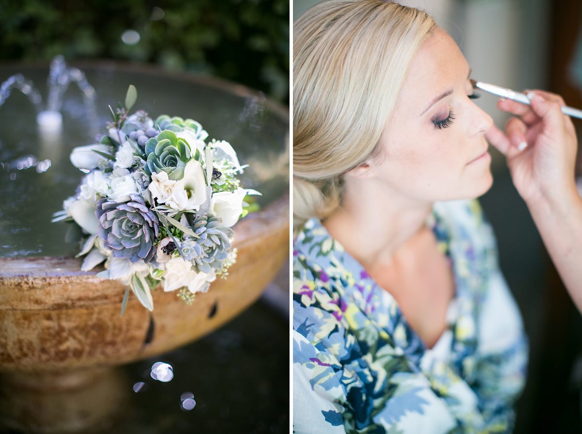 Beautiful Bride getting ready at The Gaige House in Glenn Ellen CA, Amy Caroline Photography