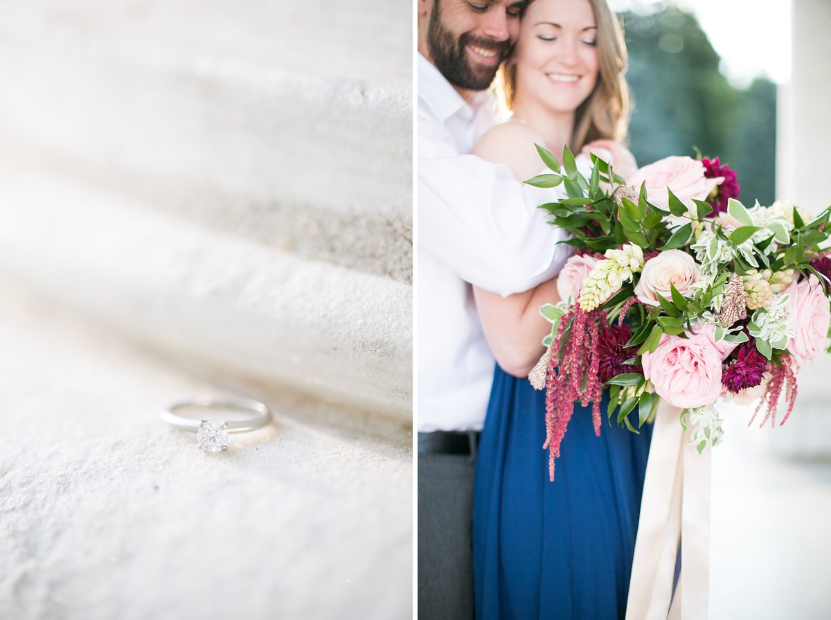 Sunrise Romantic Cheesman Park Engagement Pictures in Denver Colorado, Amy Caroline Photography