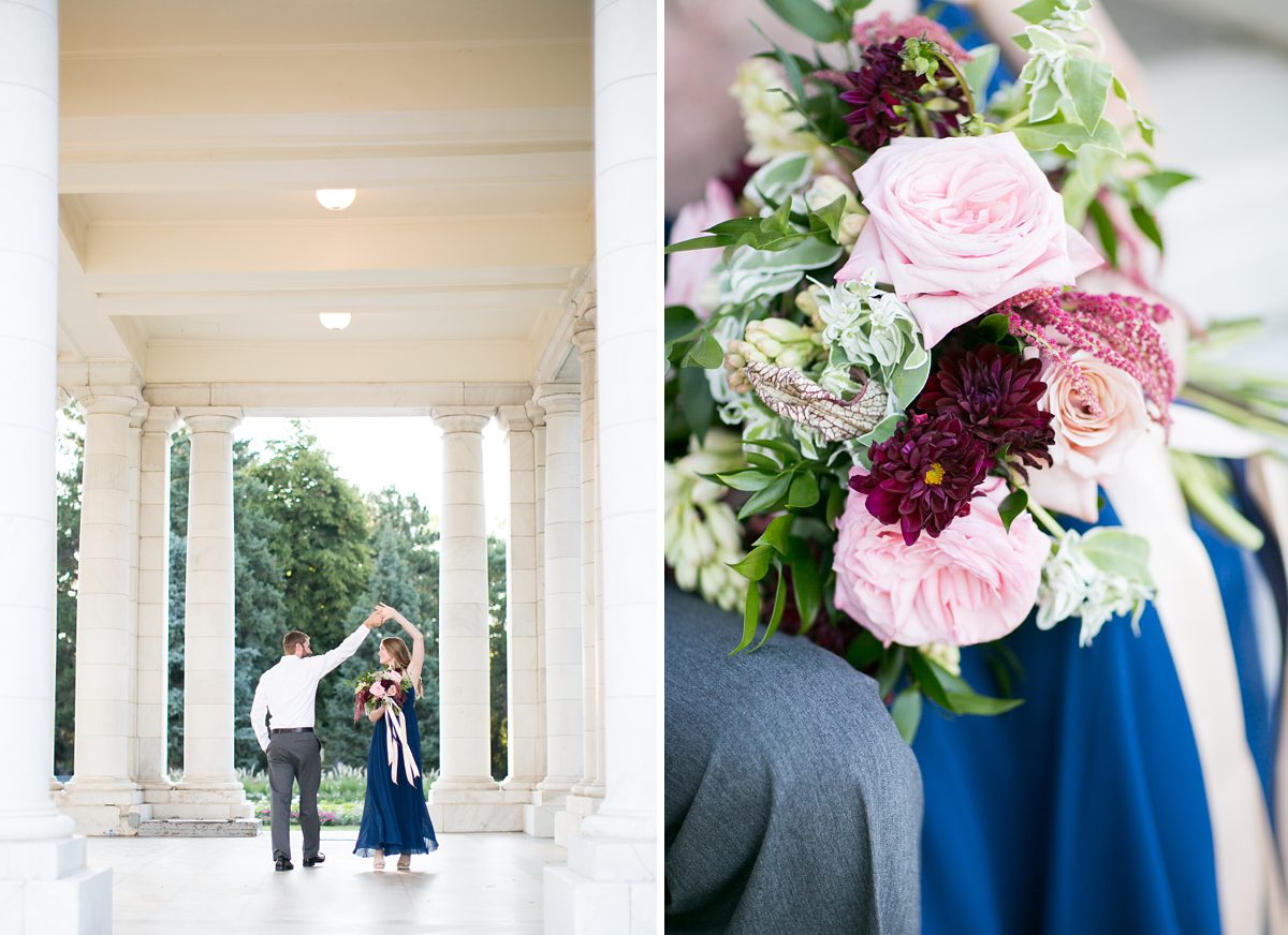Sunrise Romantic Cheesman Park Engagement Pictures in Denver Colorado, Denver Engagement Inspiration, Amy Caroline Photography