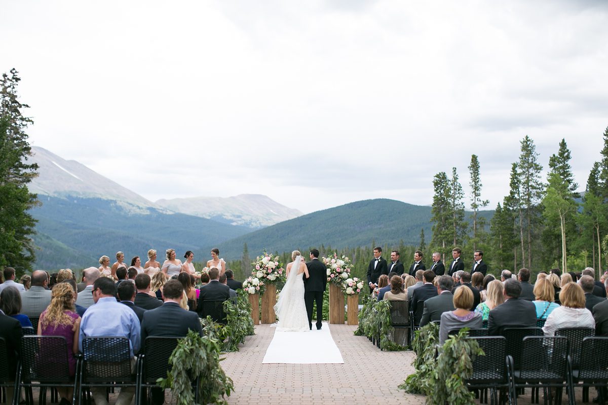 Beautiful Ten Mile Station Breckenridge Colorado Summer Outdoor Wedding Ceremony, Amy Caroline Photography