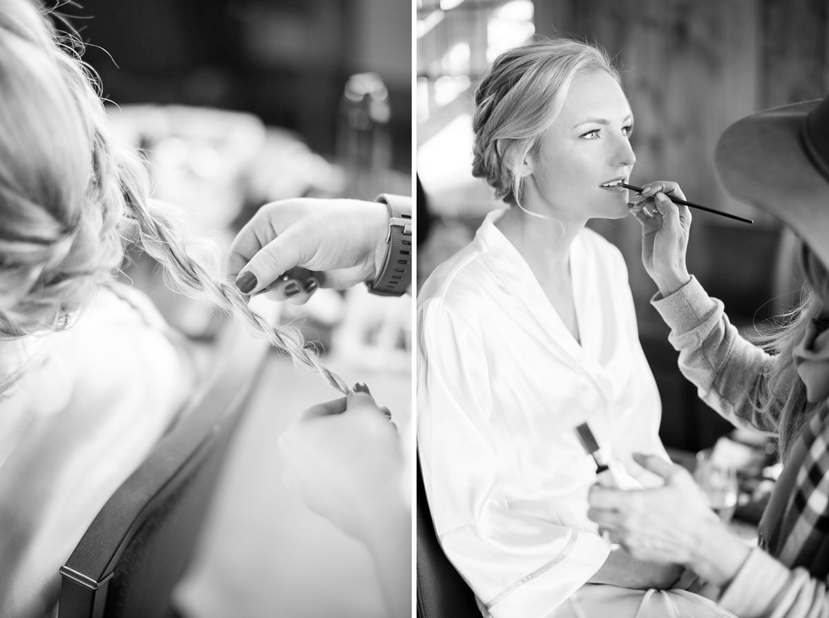 Bride Getting Ready at Devils Thumb Ranch Colorado, Colorado Wedding Photographer, Amy Caroline Photographer