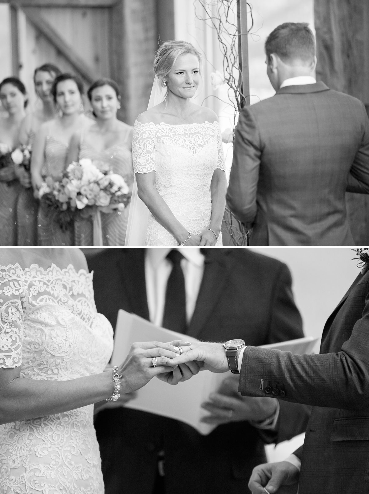 Indoor Winter Wedding Ceremony, Colorado Devils Thumb Ranch Winter Mountain Wedding, Amy Caroline Photography