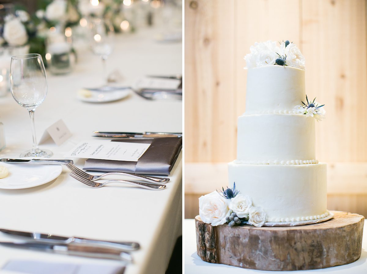 The Devils Thumb Ranch Cake, Colorado Devils Thumb Ranch Winter Mountain Wedding, Amy Caroline Photography