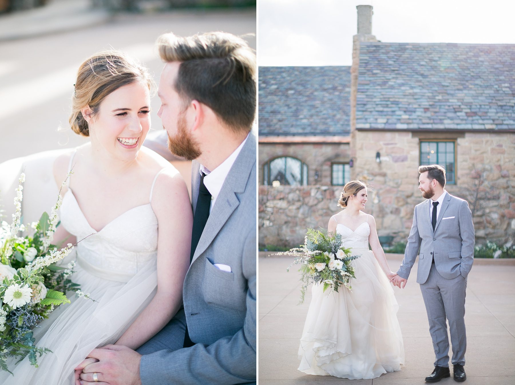 Happy Bride and Groom, Timeless Romantic Cherokee Ranch and Castle Colorado Wedding, Amy Caroline Photography