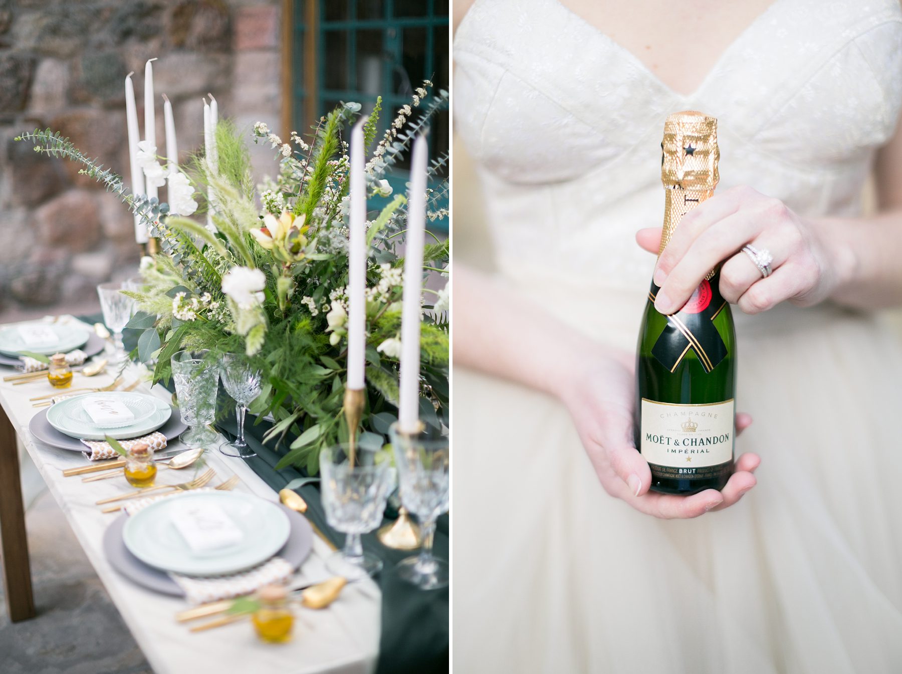 Wedding table inspiration, Colorado Castle Wedding, Moet Chandon wedding, Amy Caroline Photography