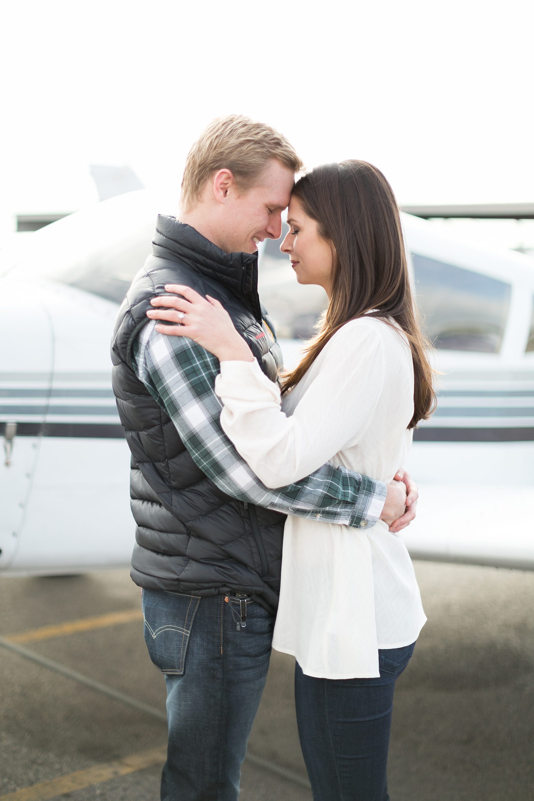 Flying Denver Engagement Pictures at Centennial Airport , Amy Caroline Photography 