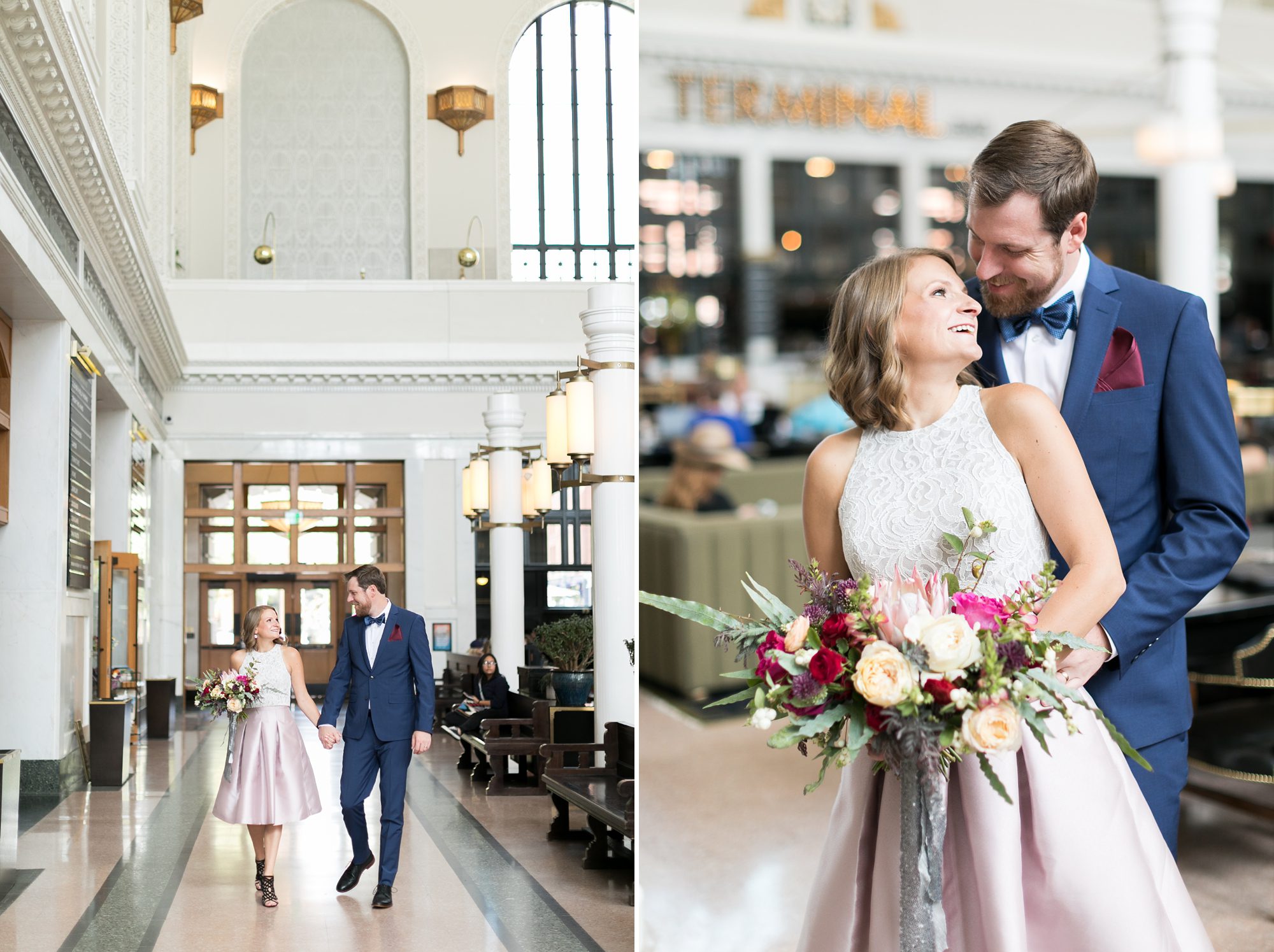 Elegant Classy Denver Union Station Engagement Photos, Amy Caroline Photography 