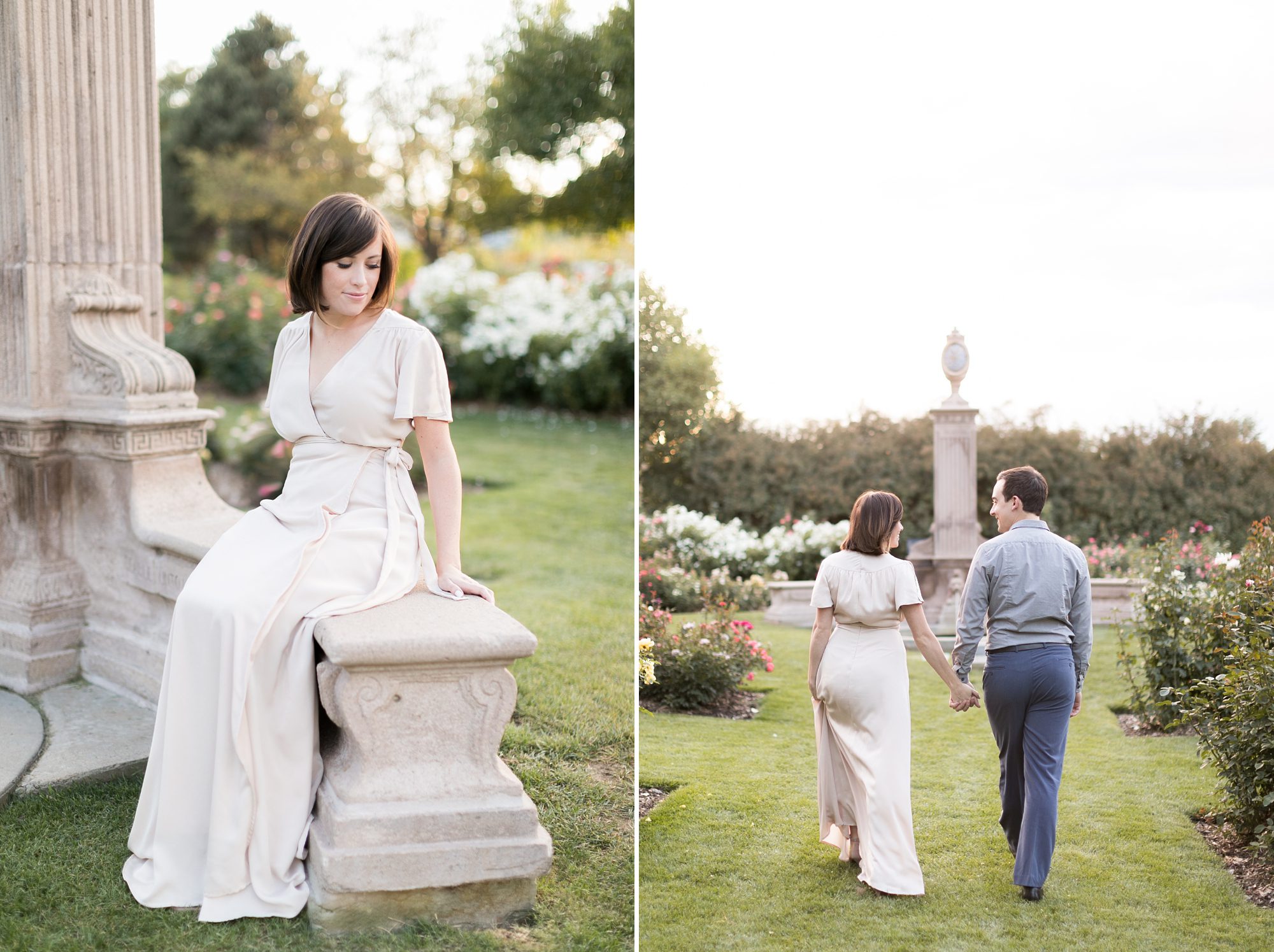 Littleton War Memorial Rose Garden, Romantic and Elegant Colorado Rose Garden Engagement Pictures, Denver Wedding Photographers, Amy Caroline Photography