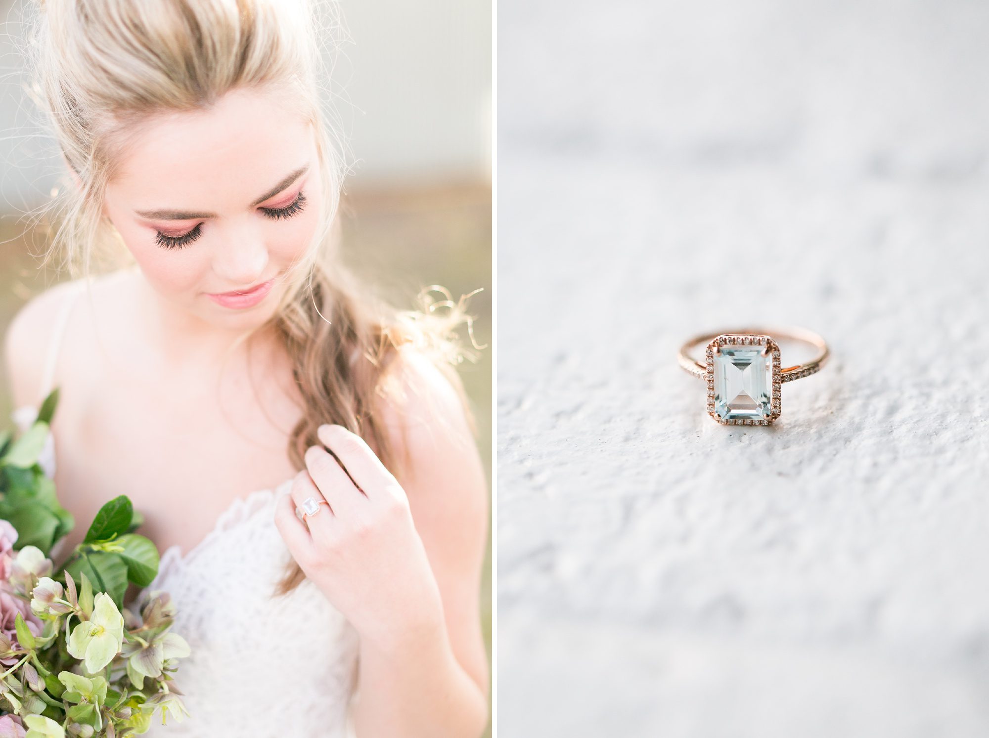 Blue Engagement Ring, Sarah O Jewelry, Blanc Denver Wedding, Amy Caroline Photography 