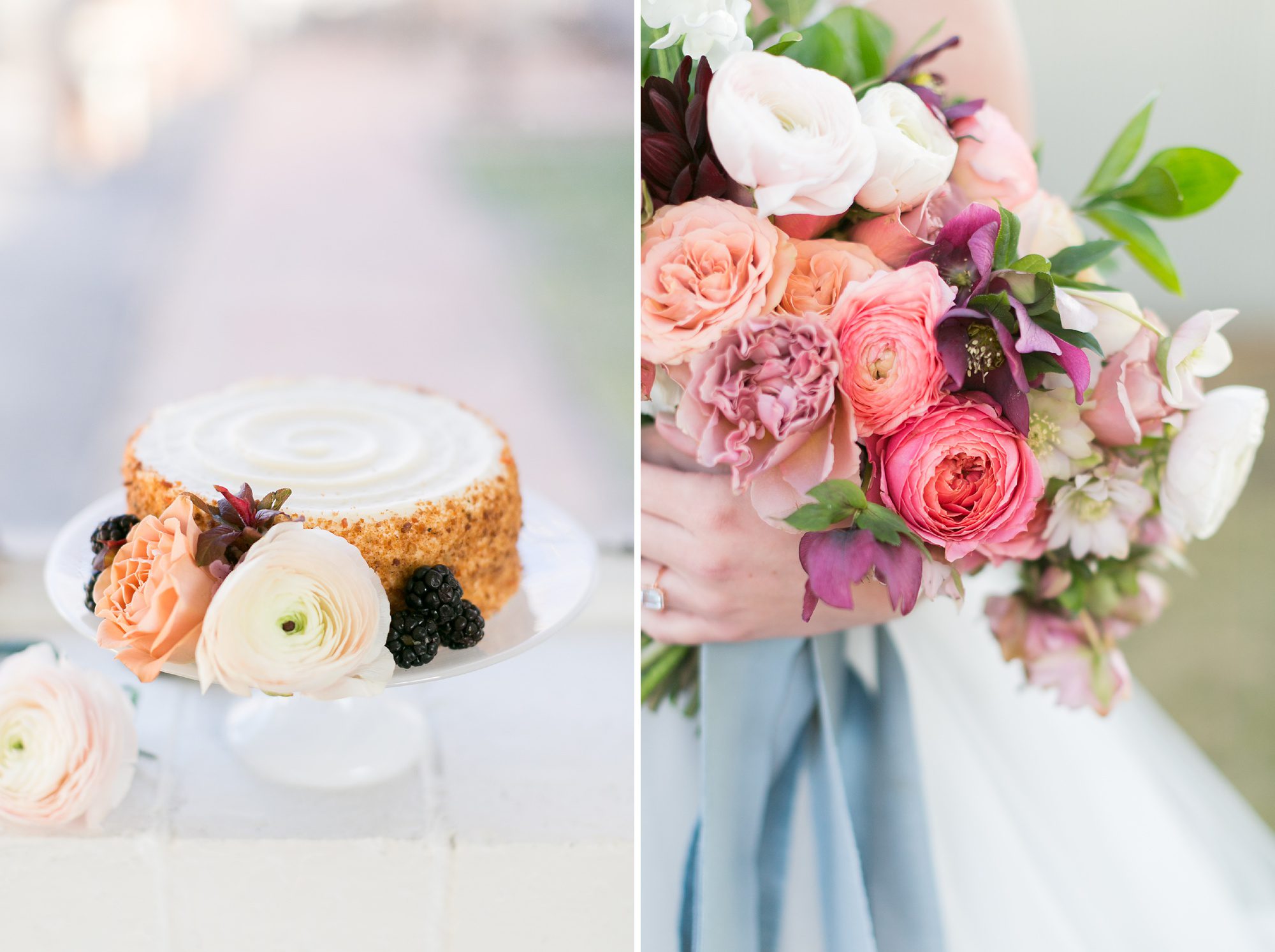 Mini Wedding Cake, Bright Wedding Bouquet, Denver Wedding Photographers, Amy Caroline Photography 