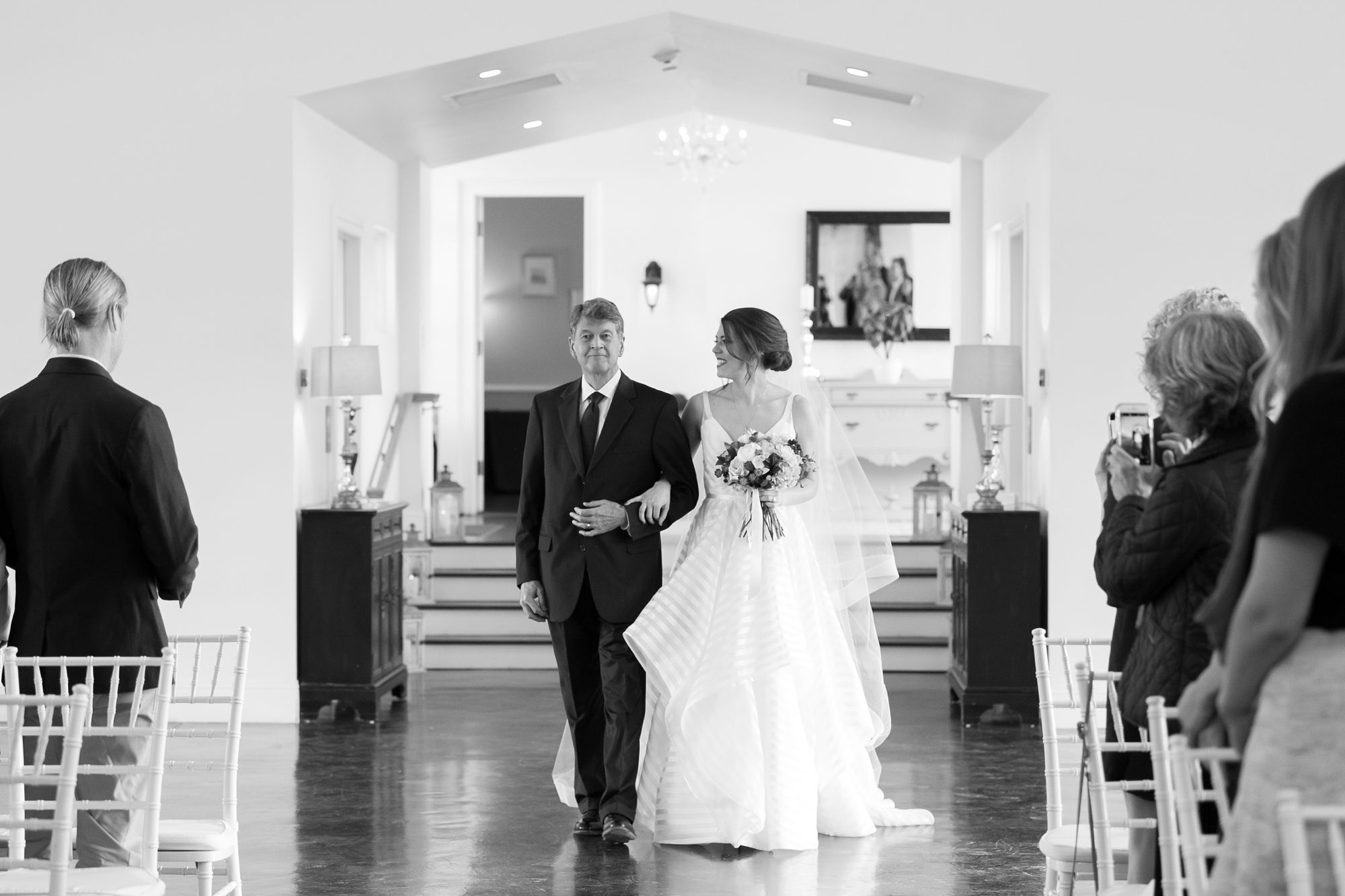 Bride and her father down the aisle, Denver Wedding, Amy Caroline Photography 