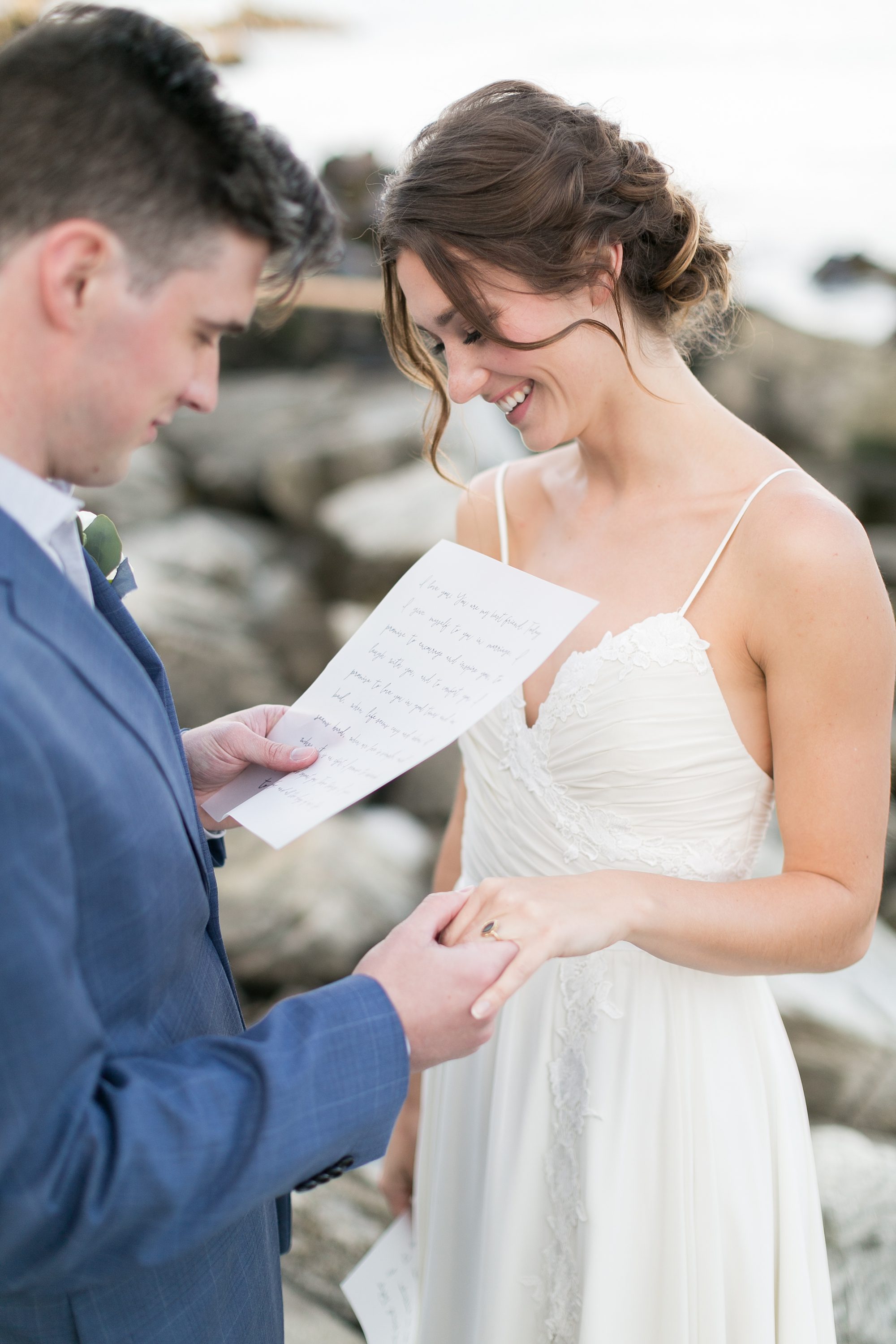 Portland Maine Coastal Romantic Wedding Elopement , Maine Wedding Photographers, Amy Caroline Photography 