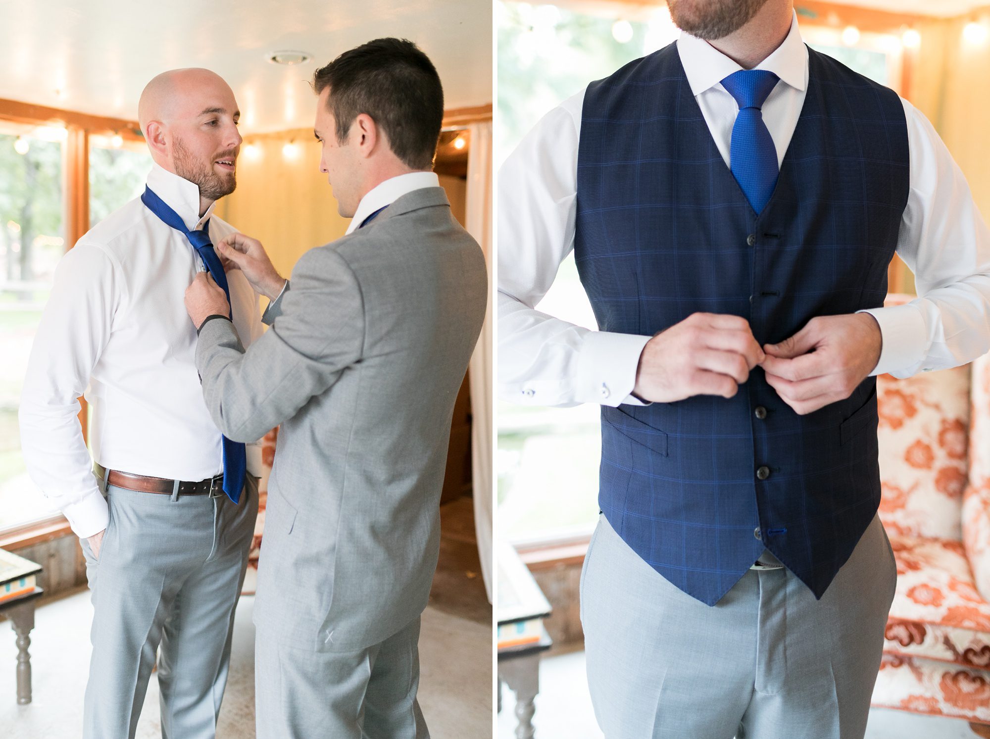 Groom Getting Ready Riverbend Lyons Colorado, Fall Colorado Wedding, Amy Caroline Photography