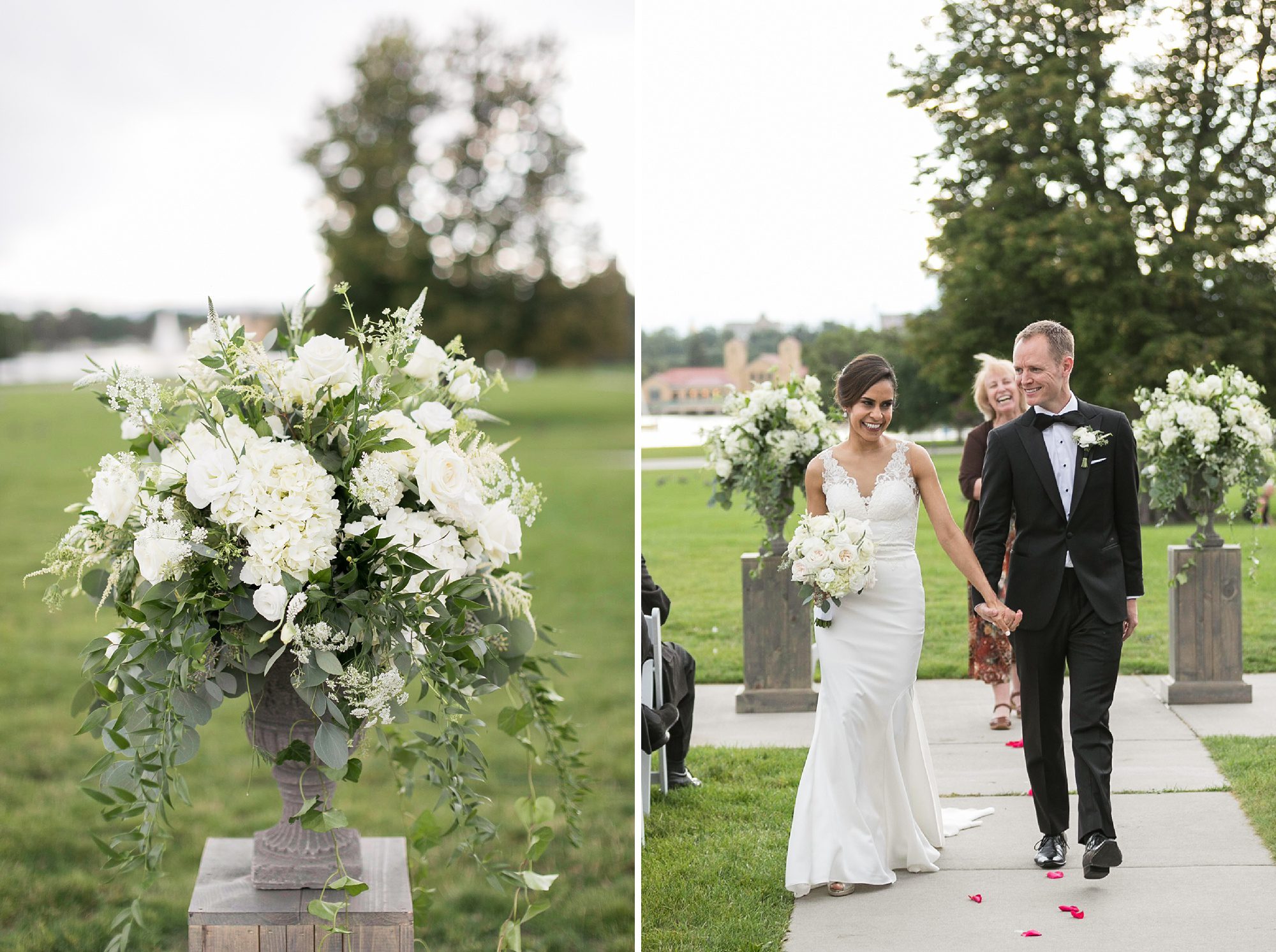 Classic Denver Museum Of Nature and Science Outdoor Wedding Ceremony, Amy Caroline Photography