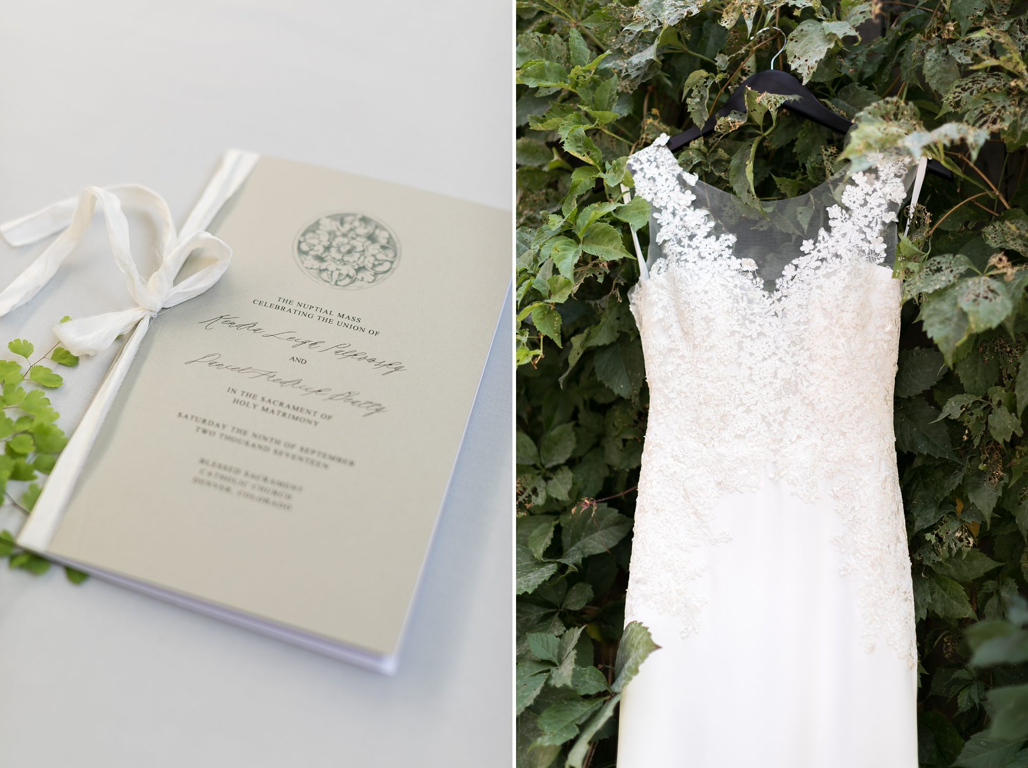 Denver Botanic Gardens Wedding, Greenery Inspired Wedding, Classic and Elegant Calligraphy Wedding Invitation, by Amy Caroline Photography 
