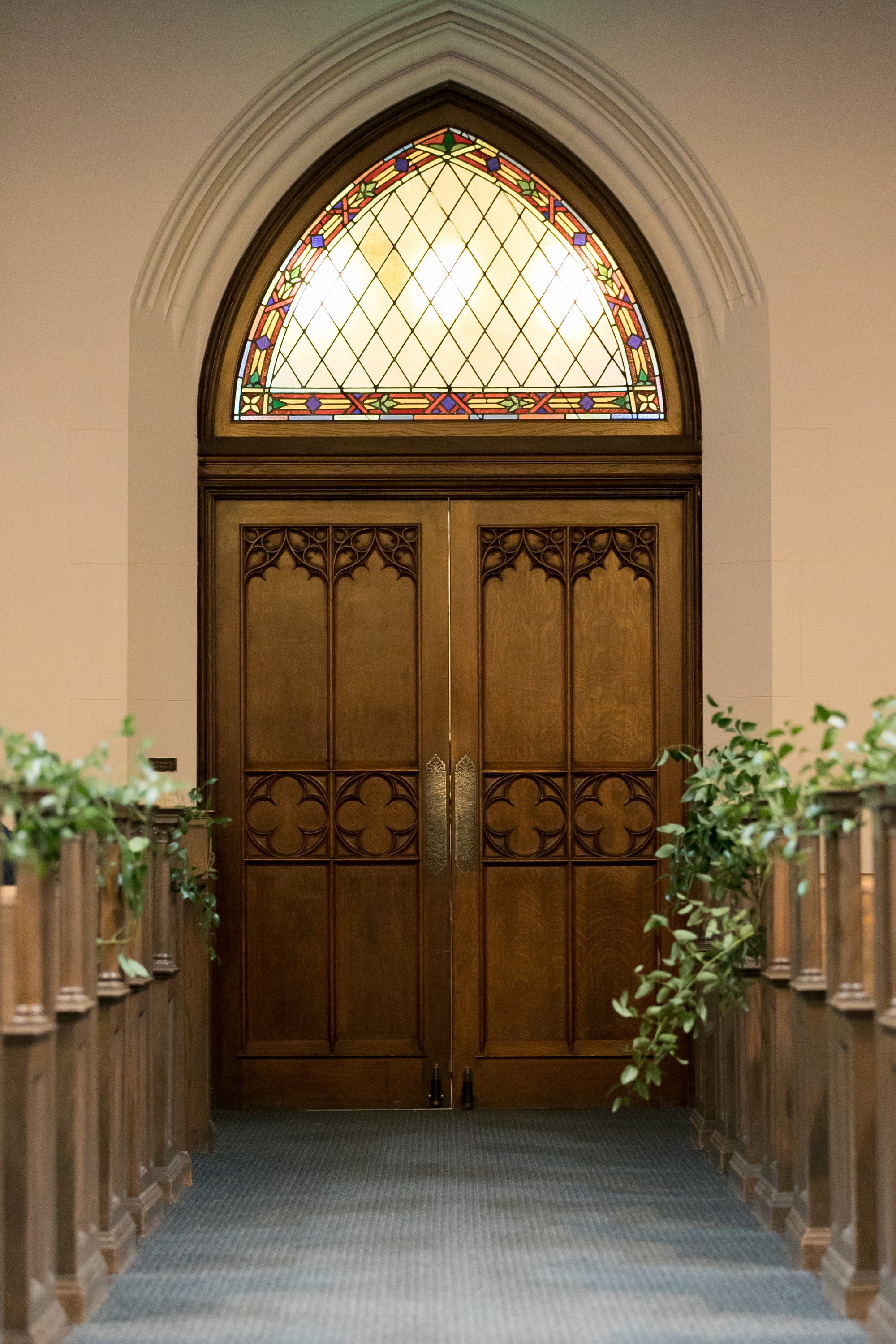 Blessed Sacrament Catholic Church Denver Wedding Ceremony, Elegant Garden Inspired Denver Catholic Wedding, Amy Caroline Photography 