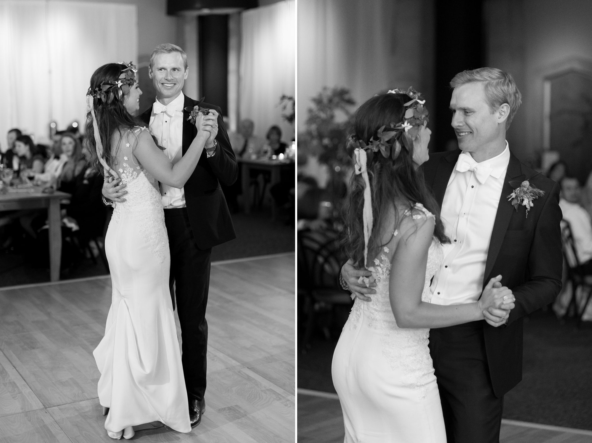 Bride and Groom First Dance at The Denver Botanic Gardens, by Amy Caroline Photography 