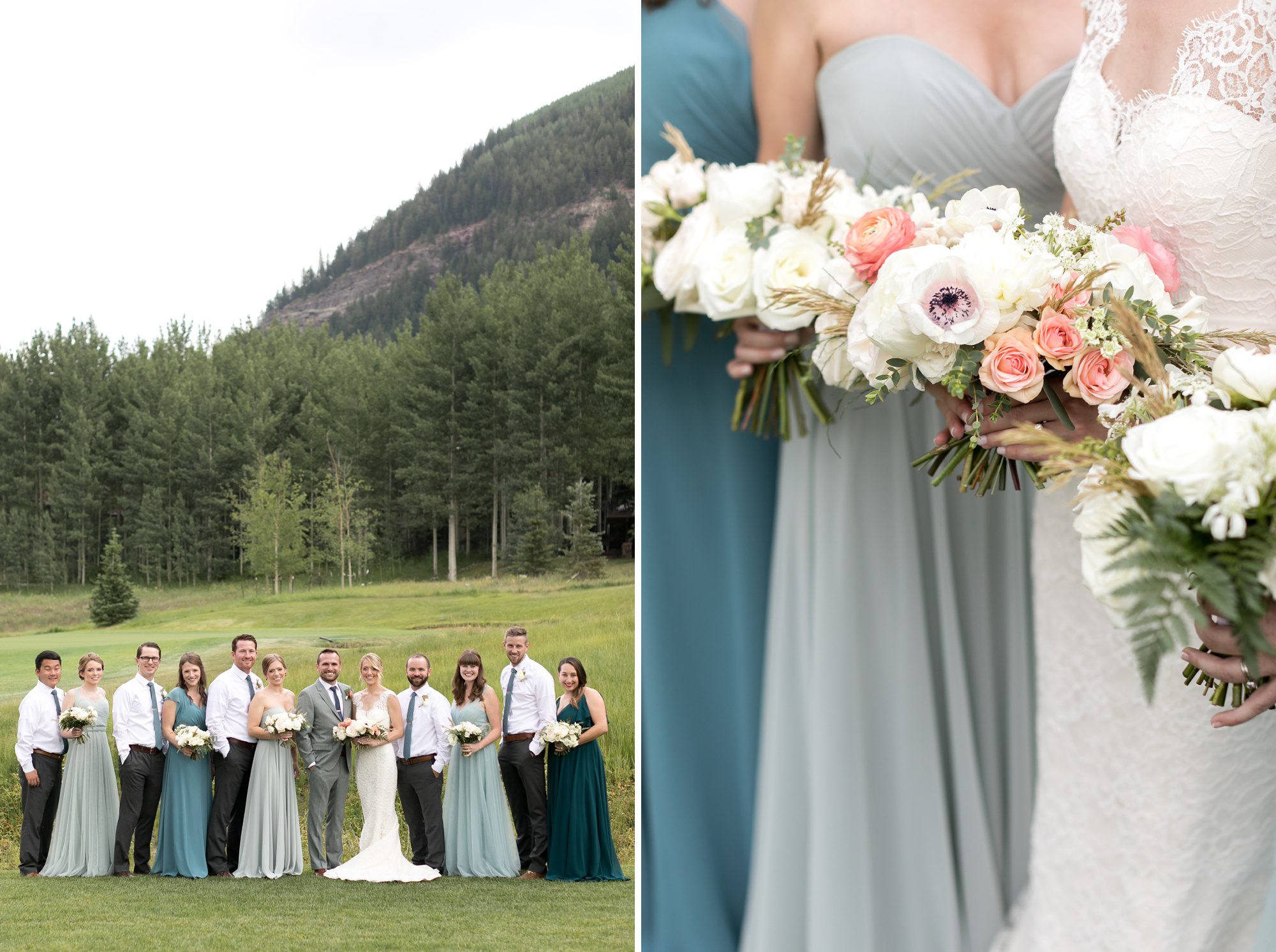 Bridal Party at a Vail Golf Club Wedding, Amy Caroline Photography 
