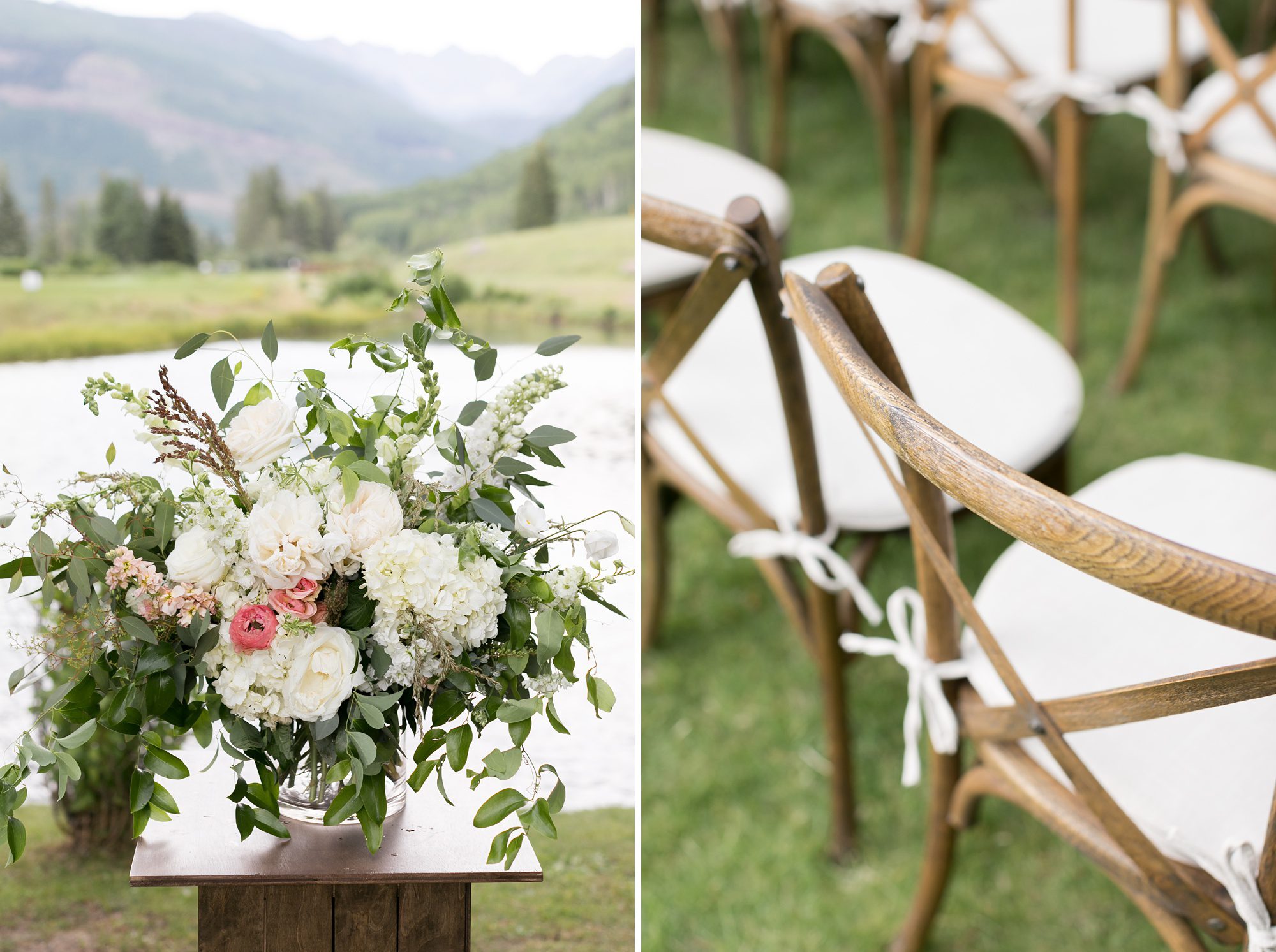 Vail Golf Club Wedding Ceremony, Summer Colorado Wedding, Amy Caroline Photography 