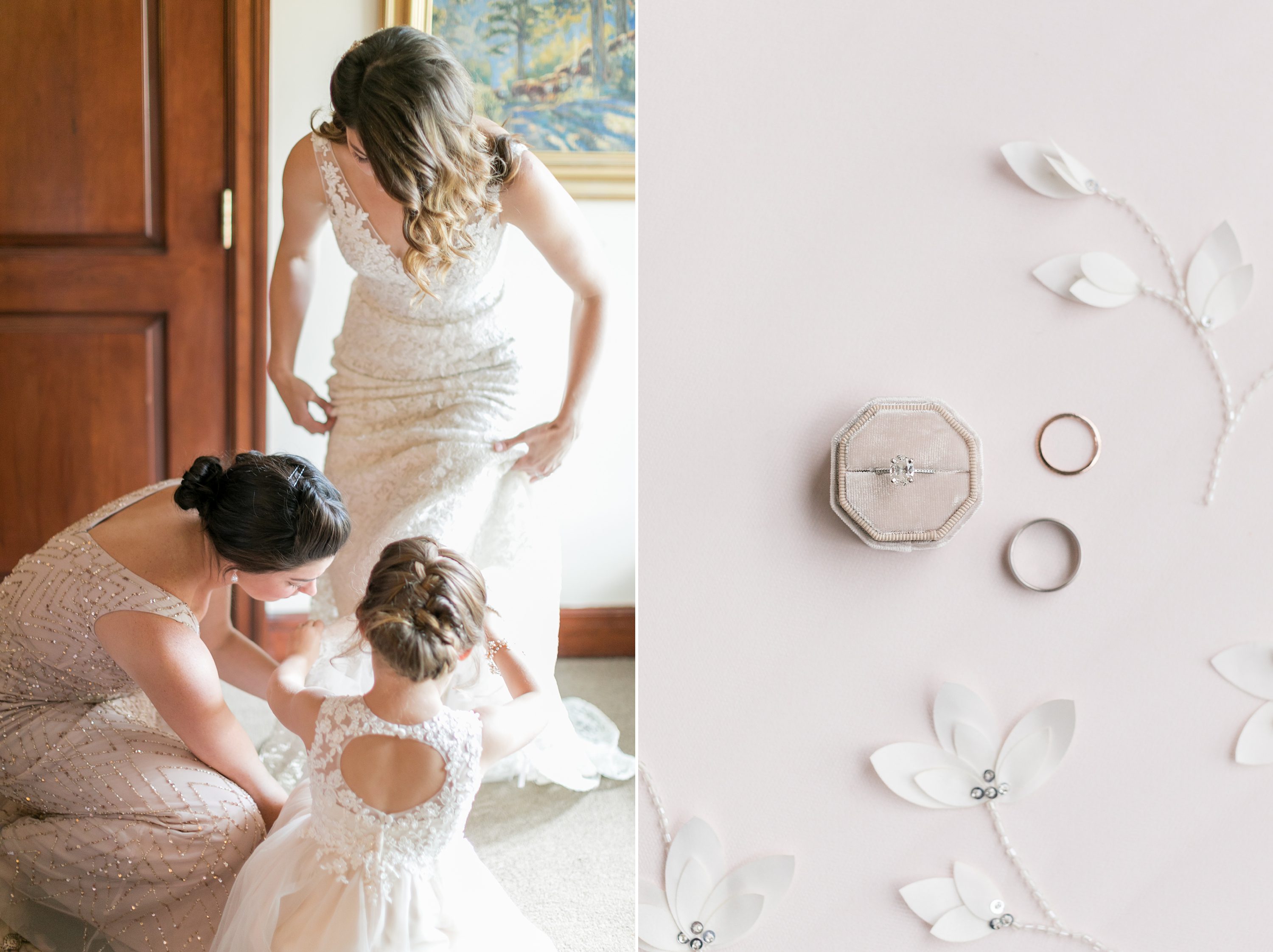 Bride Getting Ready. Romantic Aspen Colorado Wedding.