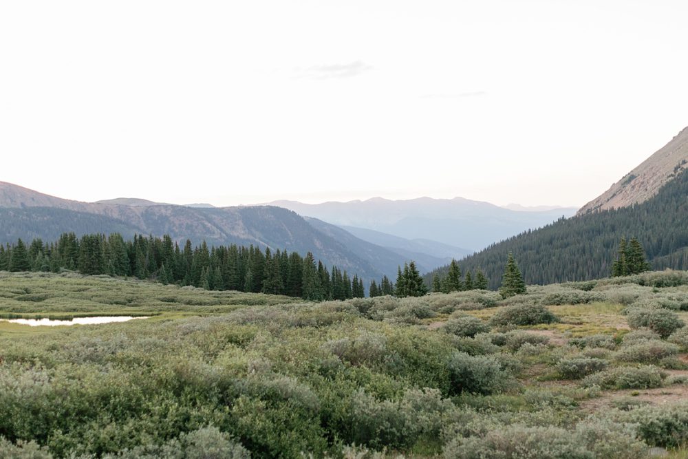 Colorado Mountains At Sunset. By Amy Caroline Photography
