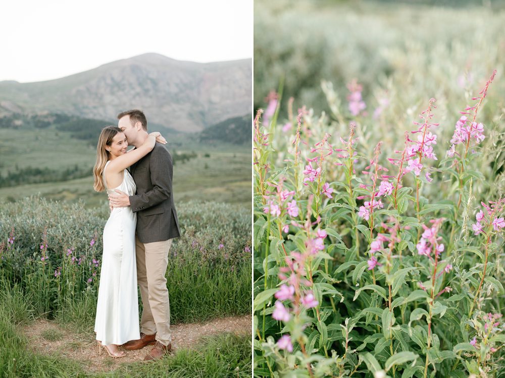 Golden Hour Mountain Engagement Session in Georgetown, Colorado by Amy Caroline Photography
